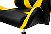 Крісло комп'ютерне Слім (чорний/жовтий), фото 8