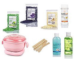 Набір для воскової депіляції із воскоплавом Pink