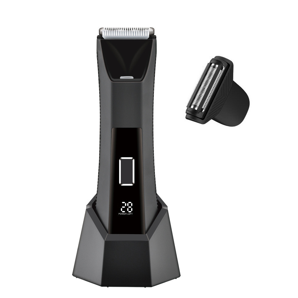 Тример для всього тіла та бороди Hots 2in1 Body HairTrimmer Black (PL-8126), фото 1
