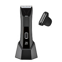 Тример для всього тіла та бороди Hots 2in1 Body HairTrimmer Black (PL-8126)