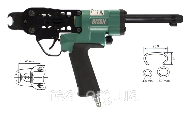 Пневмопістолет Bizon WS/N1-10 скоба C-ring (CL 20*18)
