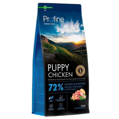Сухий корм для цуценят та юніорів всіх порід Profine (Профайн) Puppy з куркою та картоплею 12 кг, фото 1