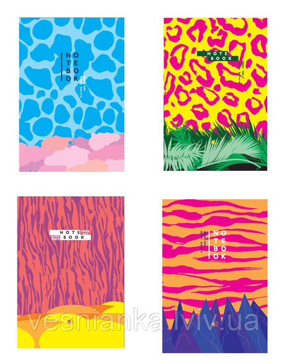 Блокнот А5 96 аркушів в клітку з твердою обкладинкою ДК-95-А5S/2, фото 1