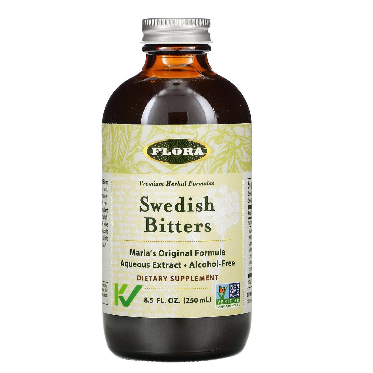 Шведські гіркі настоянки (Swedish Bitters), Flora, 250 мл BX438, фото 1
