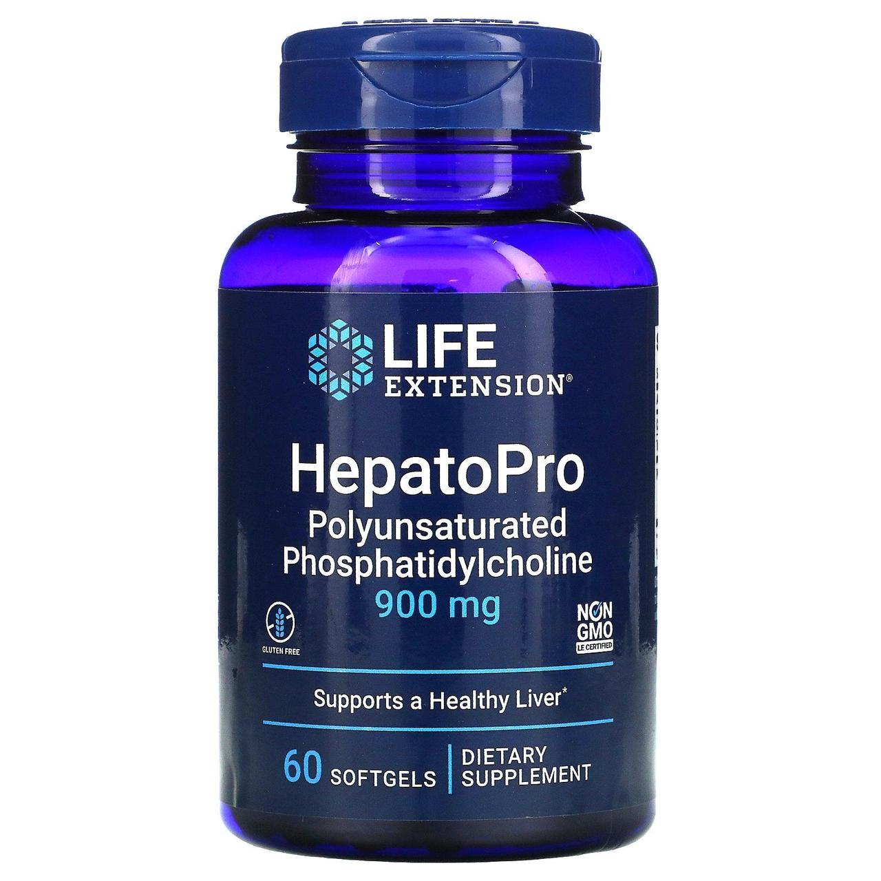 Фосфатидилхолін Life Extension (Hepatopro) 900 мг 60 капсул BX321, фото 1