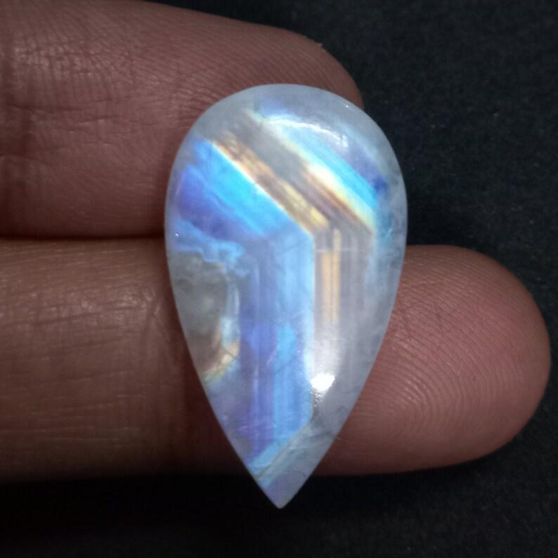 Місячний камінь    18Ct  16 × 27 × 5 мм, фото 1