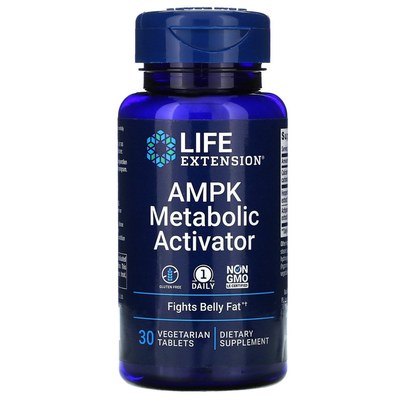Активатор метаболізму Life Extension (AMPK Metabolic Activator) 30 вегетаріанських таблеток BX608