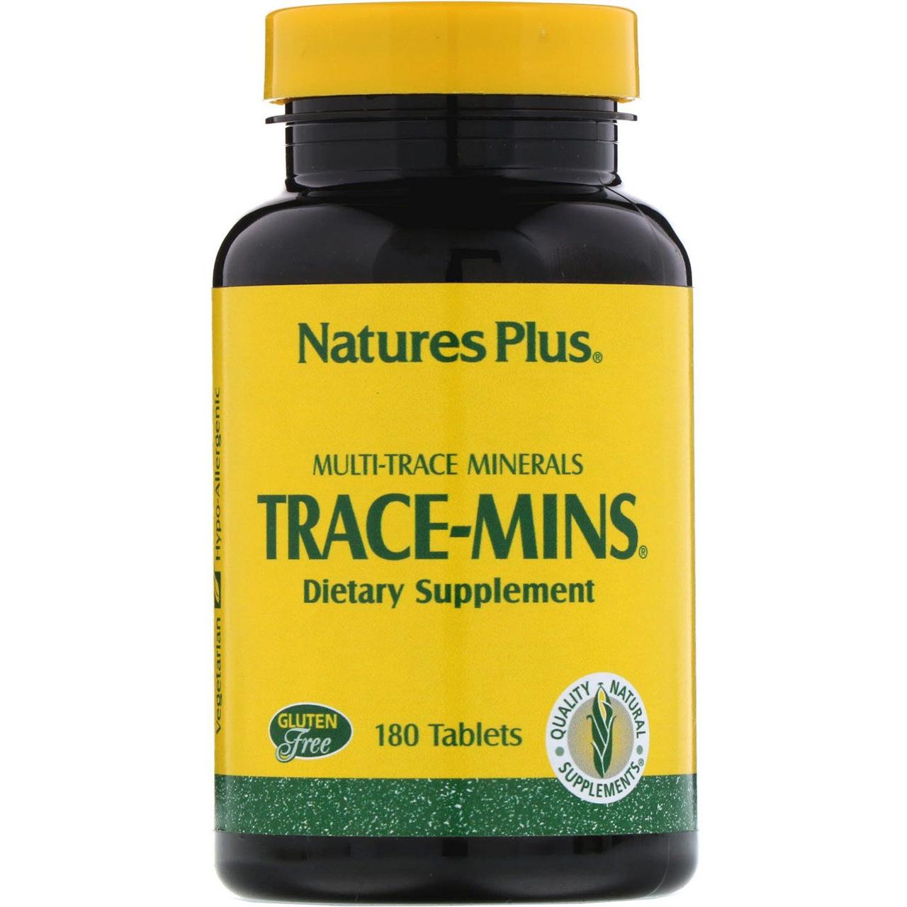 Трейс-Мінс, Nature's Plus, 180 таблеток BX603