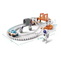 Трек 888-73 космодром, машинка 8см, фігурка 10см, 3шт, на батарейці, коробці, 35,5-25,5-7,5см, фото 3