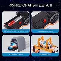 Трек 888-73 космодром, машинка 8см, фігурка 10см, 3шт, на батарейці, коробці, 35,5-25,5-7,5см, фото 5