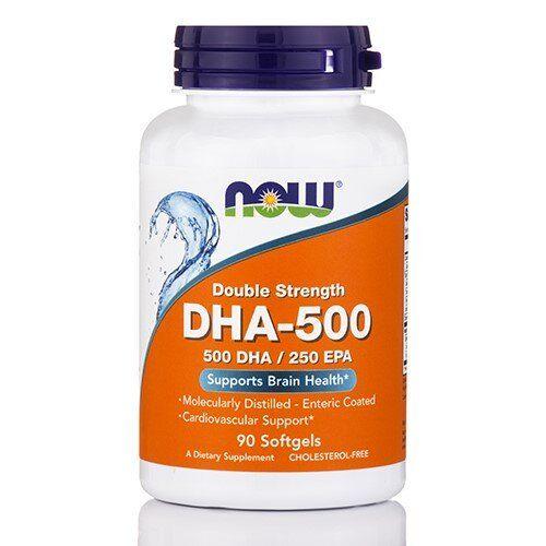 Риб'ячий жир подвійна сила Now Foods (DHA-500) 90 капсул BX439