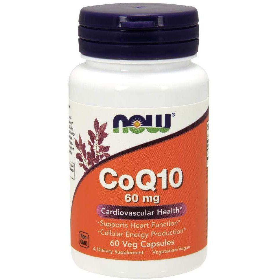 Коензим Q10 Now Foods (CoQ10) 60 мг 60 вегетаріанських капсул BX878
