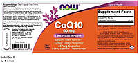 Коензим Q10 Now Foods (CoQ10) 60 мг 60 вегетаріанських капсул BX878, фото 3