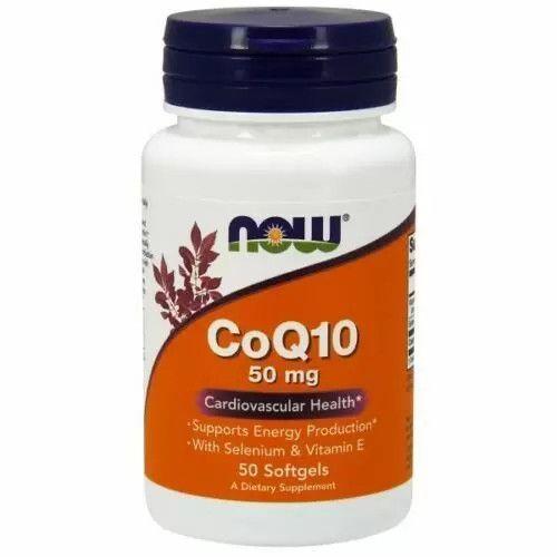 Коензим Q10 із селеном і вітаміном Е Now Foods (CoQ10) 50 мг 50 гелевих капсул BX212, фото 1