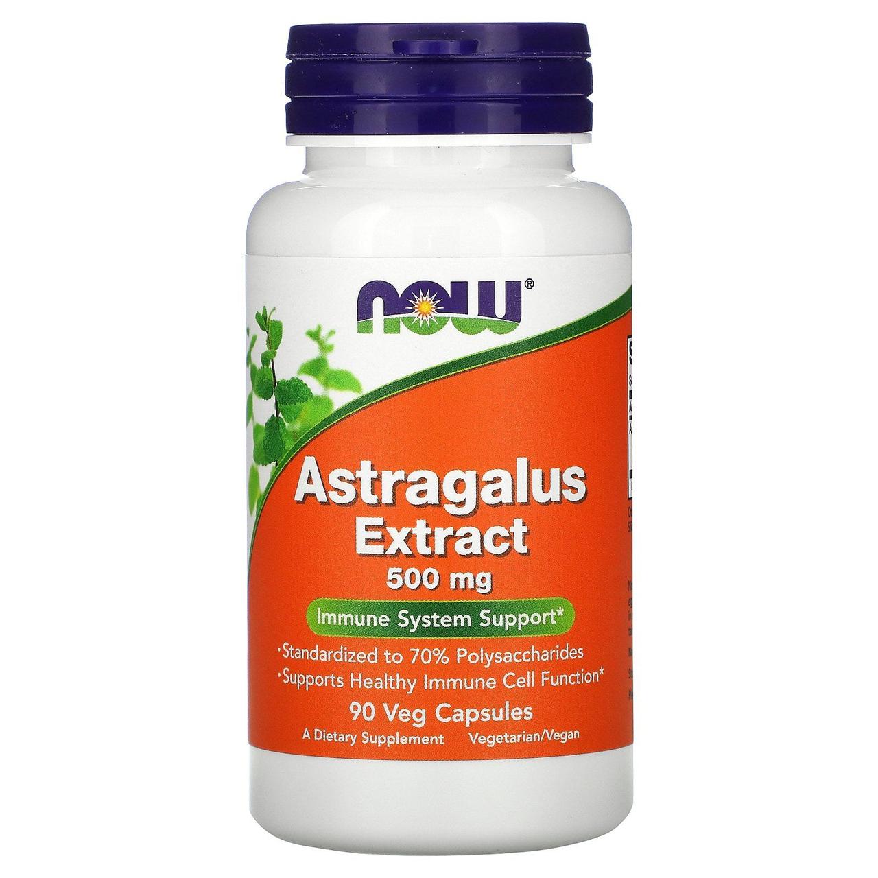 Екстракт астрагала Now Foods (Astragalus 70% Extract) 500 мг 90 рослинних капсул BX545, фото 1