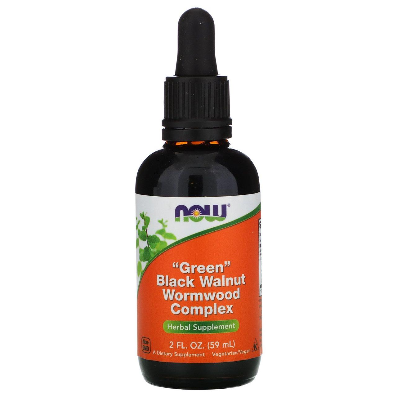 Чорний горіх і полин Now Foods (Black Walnut Wormwood) 60 мл BX644