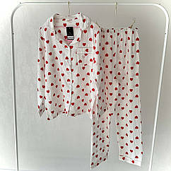 Жіноча бавовняна піжама №1913 Leiccina