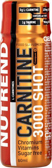 Карнітин для схуднення ананас Nutrend (Carnitine 3000 Shot) 1 шт 60 мл BX238