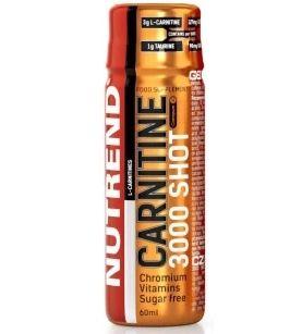 Карнітин для схуднення апельсин Nutrend (Carnitine 3000 Shot) 1 шт 60 мл BX486, фото 1