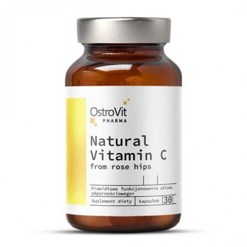 Вітамін C із шипшиною OstroVit (Pharma Elite Vitamin C From Rose Hips) 30 капсул BX511, фото 1