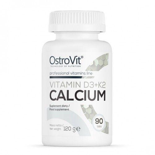 Вітамін Д3 + вітамін К2 + кальцій, VITAMIN D3 + K2 + CALCIUM, OstroVit, 90 таблеток BX643, фото 1