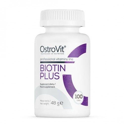 Біотин плюс, BIOTIN PLUS, OstroVit, 100 таблеток BX911, фото 1