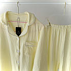 Жіноча бавовняна піжама №1319 Leiccina Жовтий, фото 3