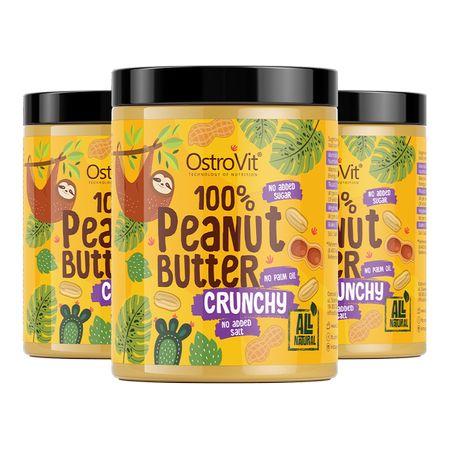 100% Горіхова олія хрустке OstroVit (Peanut Butter) 1 кг BX647