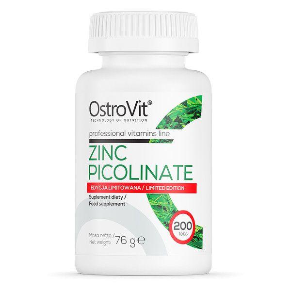 Цинк Піколінат лімітована серія OstroVit (Zinc Picolinate) 200 таблеток BX112