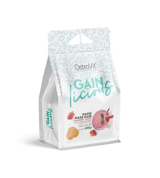 OstroVit-Гейнер GAINlicious Mass Gainer OstroVit 4.5 кг Полуничні вафлі BX586, фото 1