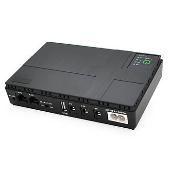Джерело безперебійного живлення UPS-18W DC1018P для роутерів та комутаторів PON/POE-430 5//9/12V 1A 10400MAh