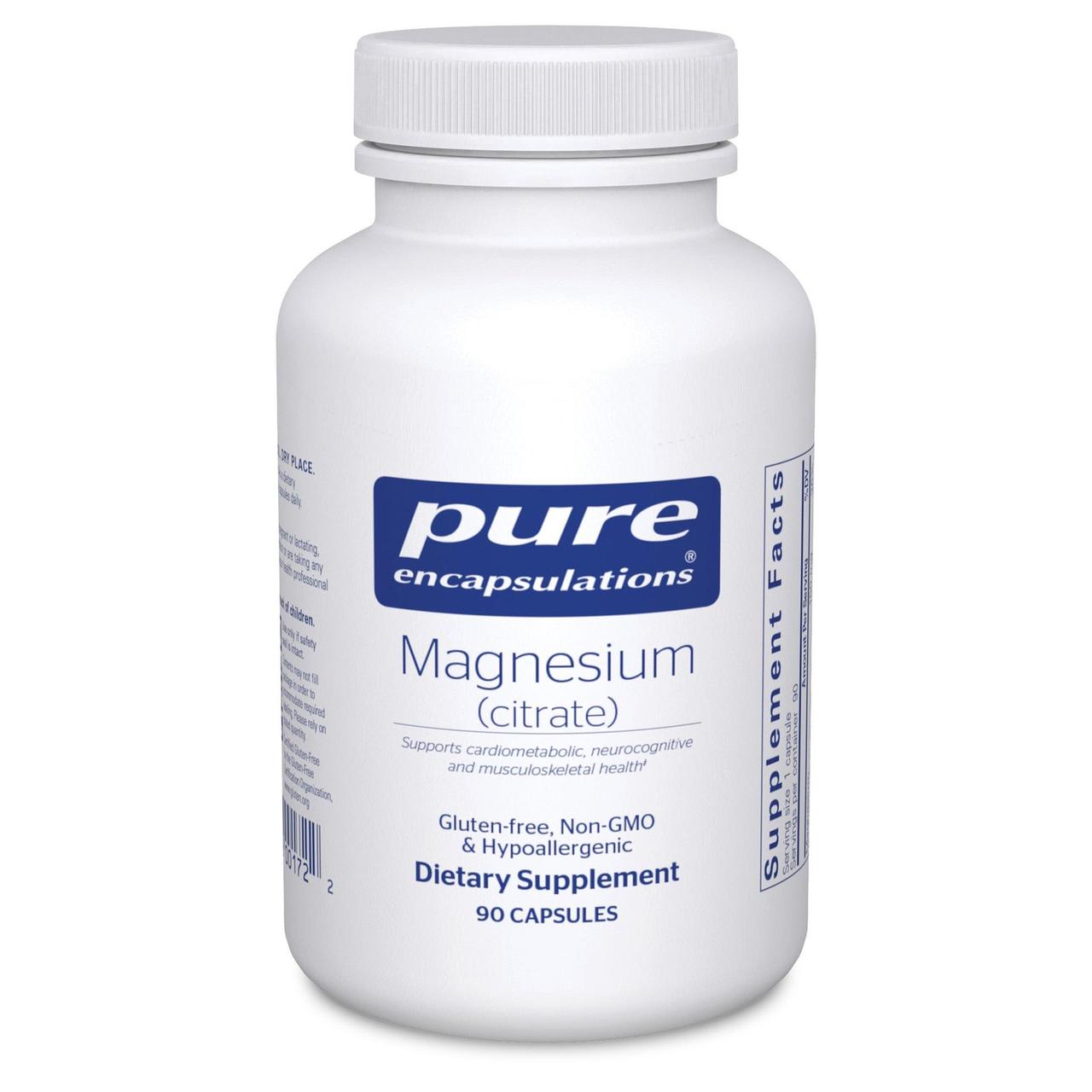 Магній Цитрат Pure Encapsulations (Magnesium Citrate) 150 мг 90 капсул BX500