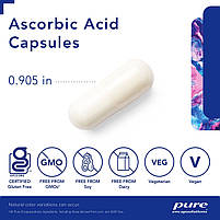 Аскорбінова кислота Pure Encapsulations (Ascorbic Acid) 250 капсул BX588, фото 4