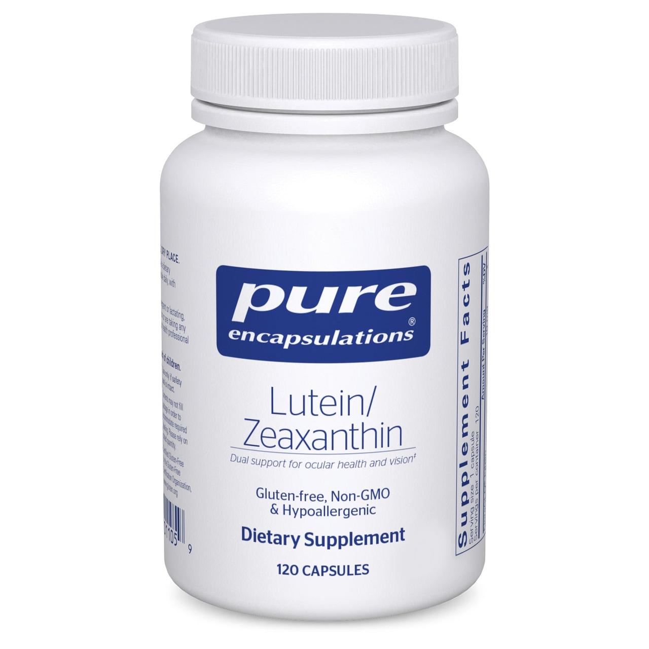 Лютеїн Зеаксантин Pure Encapsulations (Lutein Zeaxanthin) 120 капсул BX421