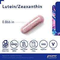 Лютеїн Зеаксантин Pure Encapsulations (Lutein Zeaxanthin) 120 капсул BX421, фото 4