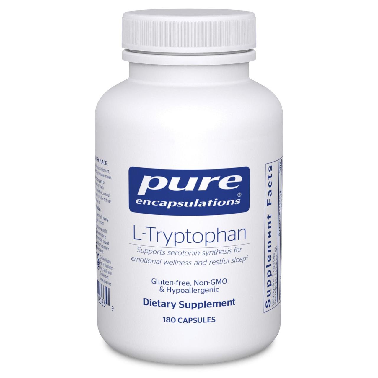 Триптофан Pure Encapsulations (L-Tryptophan) 180 капсул BX861