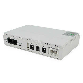Джерело безперебійного живлення UPS-18W DC1018P для роутерів та комутаторів PON/POE-430 5//9/12V Білий