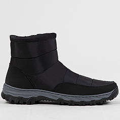 Дутики чоловічі зимові на замок чорні (Д 1)