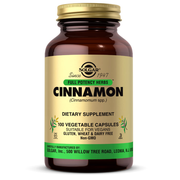 Екстракт кориці Solgar (Cinnamon) 500 мг 100 капсул BX119