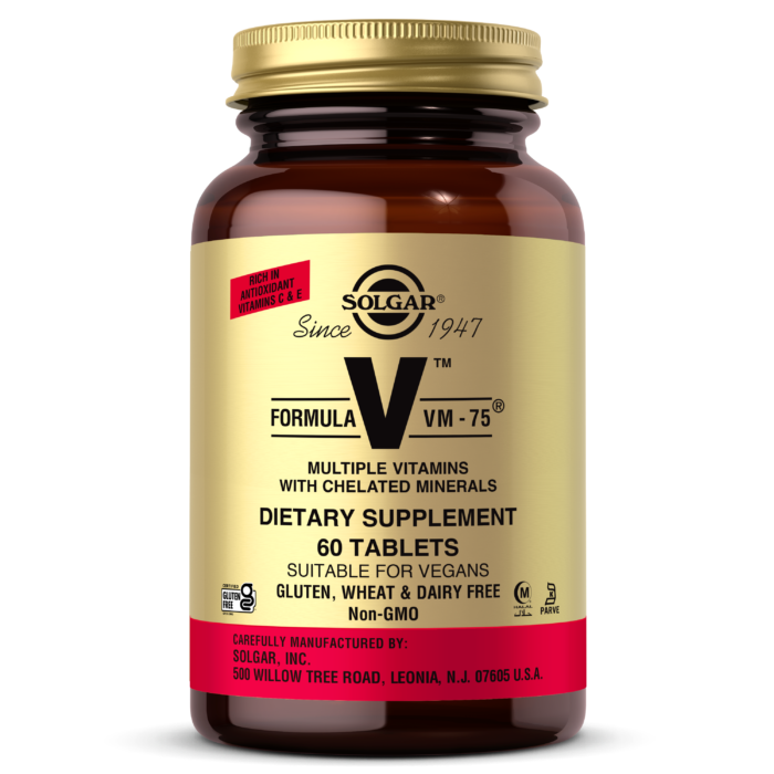 Мультивітаміни формула Solgar (Formula VM-75) 60 таблеток BX853, фото 1