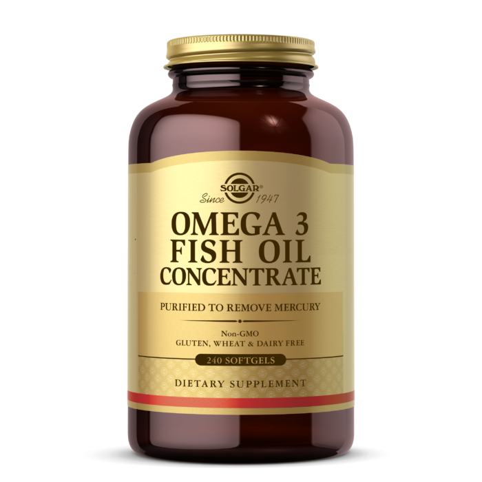 Омега-3 риб'ячий жир концентрат Solgar (Omega-3 Fish Oil Concentrate) 240 капсул BX298, фото 1