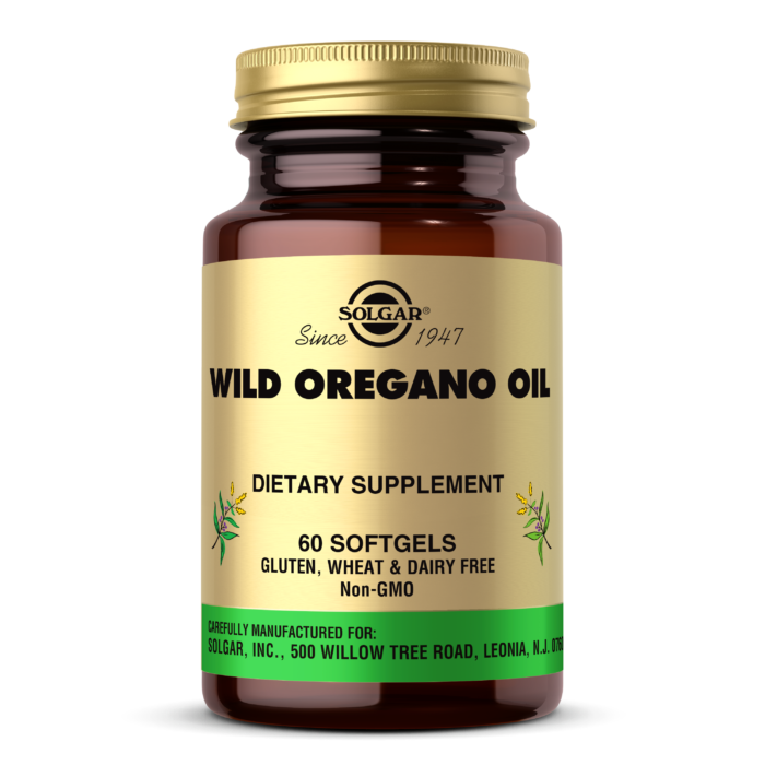 Орегано Solgar (Wild Oregano Oil) 175 мг 60 капсул BX275