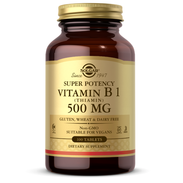 Вітамін B1 (тіамін) Solgar (Vitamin B1) 500 мг 100 таблеток BX638, фото 1