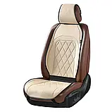 Накидки на сидіння алькантара Бежеві Повний комплект Elegant 700 714, фото 3