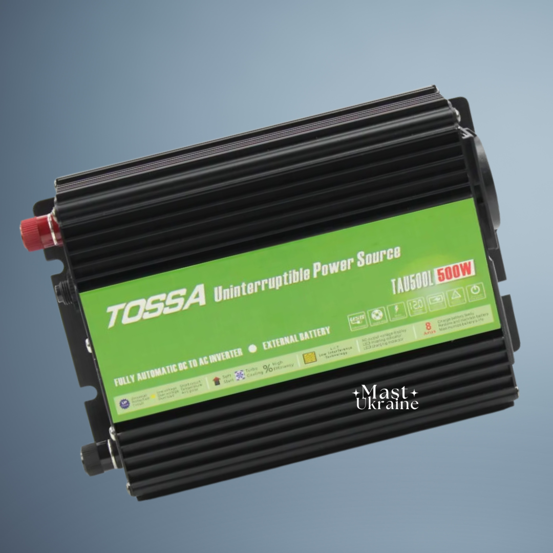 Перетворювач напруги (інвертор) 12-220V 500W Tossa з функцією UPS TAU500L, фото 1