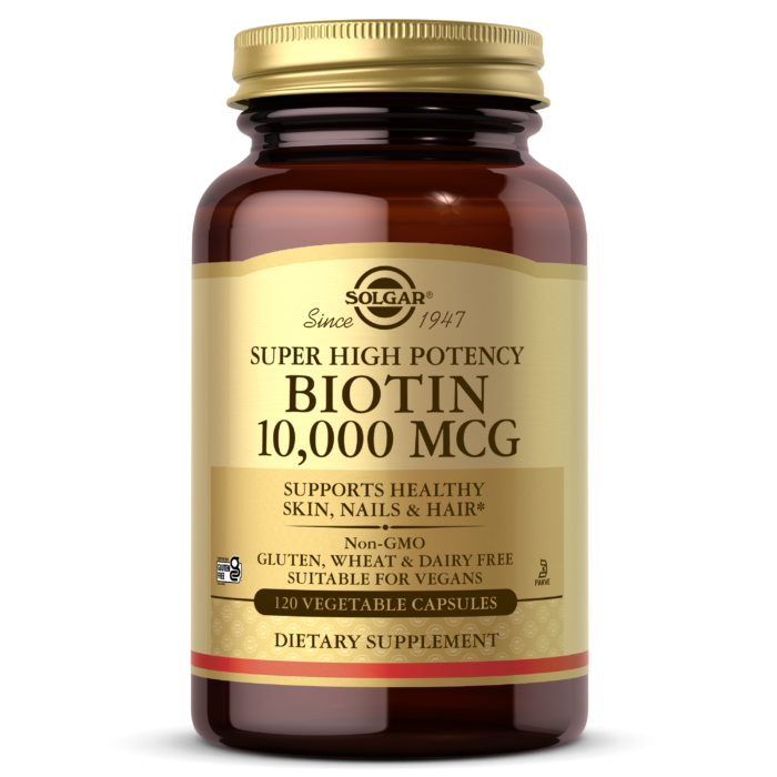 Биотин Solgar (Biotin Super High Potency) 10000 мкг 120 капсул BX588