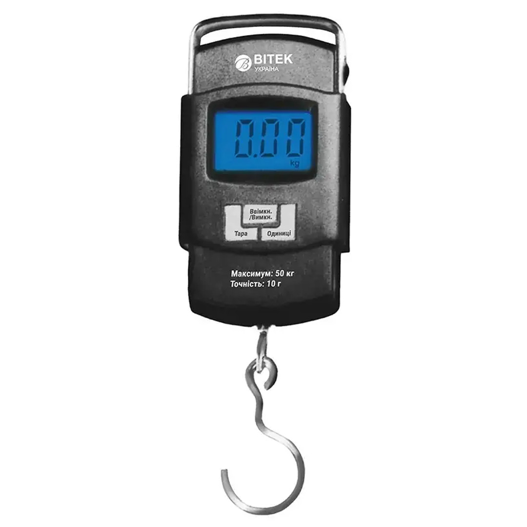 Ваги електронні до 50 кг BITEK BT-603 Ваги-кантер для зважування Чорний, фото 1