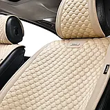 Накидки на сидіння алькантара Бежеві передні Elegant 700 604, фото 2