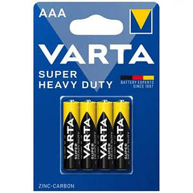Батарейки R03 Varta Superlife ZcCb AАA 4 шт/блістер (32239) [tsi245740-TSI]