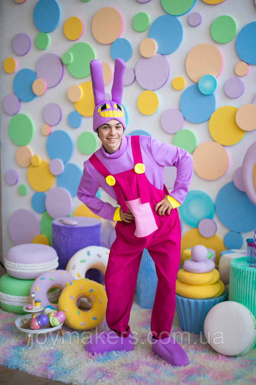 Карнавальний костюм для аниматорів Цифровий цирк Заєць Джекс Jax, фото 1